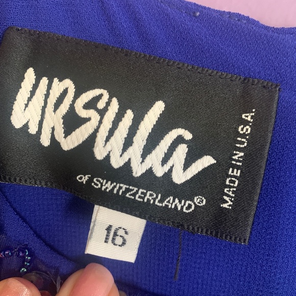 Cobalt blue gown by Ursula  Sz 16 - Picture 8 of 9